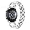 Adequado para Samsung 20mm chifre + grande X pulseira de relógio metal liga de zinco nova pulseira de relógio inteligente simples
