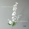 Delphinium de 3 ramas flor de seda artificial jacinto decoración del hogar arreglo floral jardín caja de flores exterior arreglo