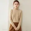 Suéter de Cachemira para Mujer Otoño/Invierno 2026 con Cuello Alto, Diseño Versátil, Tejido de Lana, Suave y Acogedor