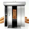 Horno Giratorio de 32 Charolas para Fábrica de Alimentos Comercial Máquina para Hornear Pan Horno de Horneado Horno para Hornear Costra de Leche de Camote Fabricante