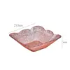 Lujo Ligero de Gama Alta Transparente Textura de Diamante Bol para Frutas Plástico Doméstico Plato para Frutas Plato para Snacks de Fruta Seca Bandeja de Almacenamiento Diario