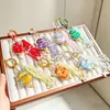 Produto Acabado: Patrimônio Cultural Imaterial Estilo Chinês Bordado Brocado Song Gato da Sorte Pingente Charme de Bolsa Pendente para Carro Pingente Dupla Face Decoração Brocado Song