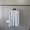 Rl Versão Autêntica Ralph Lauren Camisa Henley com Botão Bordado Camiseta de Manga Longa Unissex Camada Base Roupa Íntima Simples