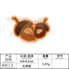 Etiqueta de bordado por computadora bordado ardilla de dibujos animados nuez ropa zapatos y sombreros accesorios de equipaje accesorios parche pegatinas etiqueta de tela bordada