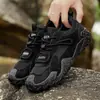 Atacado transfronteiriço sapatos de trabalho masculinos respiráveis para primavera e outono novos sapatos casuais esportivos antiderrapantes para caminhada sapatos masculinos