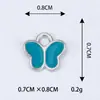 Pulseira Colar Pingente Charme DIY Acessório Materiais Oito Cores Borboleta Liga Conector de Pingente Único Acessório