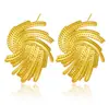 Pendientes Populares de Acero Inoxidable en Internet Europeos y Americanos para Mujer Lujo Ligero Transfronterizos Elegantes Retro Moda Joyería de Acero de Titanio de Gama Alta