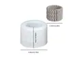 Cuerda Trenzada de Resina Epoxi Cuerda Retorcida Grande, Mediano y Pequeño Cajas de Almacenamiento DIY Taza de Yeso para Velas de Aromaterapia Molde de Silicona