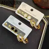 Pendientes de Acero Inoxidable de Moda Diaria Versátiles Estilo Europeo y Americano Más Vendidos Transfronterizos Joyería de Acero Inoxidable Pequeña Lujo Nicho Personalidad