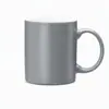 Comercio Exterior Taza Gris Esmaltada de Color de 11 oz, Vaso de Agua de Cerámica de Alta Calidad, Regalo Conmemorativo Personalizado para Festividades, Taza de Leche