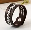 Accesorios Europeos y Americanos Nuevos de Moda Más Vendidos, Pulseras Sencillas Tejidas a Mano de Cuero, Pulseras Versátiles Unisex al por Mayor