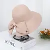Sombrero de Paja para Mujer, Salida de Primavera y Verano, Sombrero de Playa de Ala Ancha con Lazo, Nuevo Sombrero de Sol de Moda Estilo Coreano, Sombrero de Protección Solar