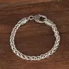 Pulseira Cruzada Americana Quan Zhilong para Homens e Mulheres Tendência Corvo Moda Casais Retrô Alta Qualidade Nicho Pulseira