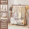 Perchero de Pie para Dormitorio, Tendedero Plegable, Perchero Pequeño y Sencillo para Interiores para Uso Doméstico, Colgador de Ropa de Mesita de Noche para Almacenamiento de Ropa Nocturna