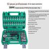 46 peças de ferramenta de chave de soquete conjunto de reparo automático chave pequena mosca 1/4 chave de catraca terno reparo de ferragens domésticas
