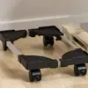 Soporte para torre de computadora, base para gabinete de uso doméstico, soporte móvil con ruedas, estante retráctil para torre, estante de almacenamiento simple