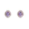 Moda de Nicho Versátiles Pendientes Ovalados de Diamante de Gama Alta para Mujer Temperamento Exquisito Diseño Simple Pendientes Súper Brillantes Venta al por Mayor