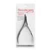 Tesoura para cutícula cartão branco 8710 Garfo duplo fácil de usar pinça de descascar em aço inoxidável ferramenta de manicure tesoura afiada