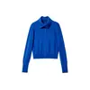 Marca D alta inteligência pinho 'chi outono e inverno novo estilo coreano retrô gola alta lapela de lã abotoado suéter cardigã top feminino