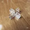 Clips de fijación de plástico de ranura cruzada de 8 mm 5 mm 6 mm 10 mm para vidrio acrílico y tablero KT, clips para acuario