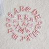 Treasure One Pink 26 Inglês Letras Bordado Adesivos de Pano Bordado Adesivos Roupas Patch Stickers Acessórios Artesanais Atacado