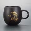 Caneca Master de Argila Roxa com Alça, Gravada com Centenas de Sobrenomes e Signos do Zodíaco, Caneca de Chá Exclusiva, Caneca Individual, Caneca Pessoal, Personalizável com Logo
