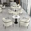Combinación de mesa y silla de sofá de cafetería, silla de tienda de té con leche, silla de bar de libros, limpieza de bar, negociación, restaurante, tienda de postres, silla de comedor, uso comercial
