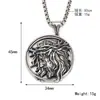 Colar Essencial Masculino de Moda de Alto Padrão, Personalizado, Redondo Retrô, Pingente de Figura de Coroa de Espinhos de Marca, Venda Quente Transfronteiriça
