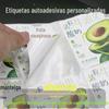 Rolo etiqueta autoadesiva impressão personalizada papel revestido logotipo transparente etiqueta etiqueta personalizado pequeno lote