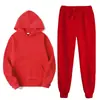 Nuevo conjunto de sudadera con capucha estilo europeo y americano, sudadera con capucha casual de corte holgado y pantalones de chándal, conjunto versátil de dos piezas