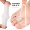 Separador de dedos de hallux valgus reforzado con doble anillo, hueso del dedo gordo, pulgar superpuesto, separador de dedos, una generación de cabello