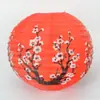 Fornecimento Direto da Fábrica Venda por Atacado de Lanternas Estilo Chinês Lanterna de Papel 12 polegadas Tema Flor de Ameixa Decorações Tradicionais de Festival Venda por Atacado