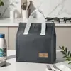Selección Premium Bolsa de Almuerzo de Gran Capacidad Engrosada Bolsa Térmica Tela Oxford Bolsa para Comida Bolsa Portátil para Picnic