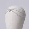 Ornamento de Testa com Strass Estilo Boêmio, Adorno de Cabeça para Noiva, Corrente de Cabelo com Borla Dourada Multicamadas e Acessórios de Tiara Temáticos da Floresta para Casamento