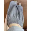 Pantalones Falda Linterna de Cuadros Grises para Mujer, Estilo Otoño, Muy Atractivos, Pantalones de Pierna Ancha de Estilo Holgado y Relajado para Figuras Pequeñas