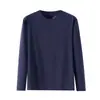 Camiseta Deportiva de Manga Larga para Correr, Transpirable, Cálida, de Capa Base, Secado Rápido, para Otoño e Invierno, Redonda, sin Costuras, Adhesiva