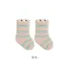Calcetines para Bebé Otoño e Invierno Más Terciopelo Engrosados Clase A Sin Costuras Media Pantorrilla Coral Polar Bucle Dibujos Animados Calcetines para Recién Nacido