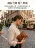 Bolso bandolera de piel de vaca de capa superior transfronterizo para mujer, bolso de almacenamiento portátil vintage de cuero genuino, bolsa de maquillaje duradera de gran capacidad