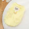 Roupas para Cachorro, Roupa Colete Espessado de Algodão Pelúcia, Roupa com Peitoral Outono e Inverno para Teddy Bichon, Casaco de Algodão para Gato Teddy