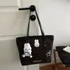Lindo bolso de mano de lunares de gran capacidad para mujer, bolso tote diario de nicho estilo coreano, bolso de hombro casual de moda para ir al trabajo