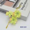 Cordão de flores artificiais em formato de estrela com 3 pontas, estilo flor de cerejeira, para trajes antigos, cocar da Dinastia Han, chapéu de solteiro, material para confecção de flores DIY, enfeite de cabelo étnico, presilha de cabelo com flores.