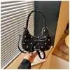 Bolso de hombro cruzado para mujer 2026 otoño, nuevo diseño de moda, lunares de alta costura, bolso de mano moderno versión coreana