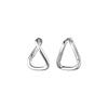 Brincos Minimalistas Geométricos para Mulheres, Argolas de Orelha Torcidas Mobius Únicas, Acessórios de Orelha Criativos Ins Hip-Hop