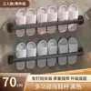 Estante para Pantuflas Baño Colgante sin Taladro Estante de Almacenamiento para Baño Organizador de Zapatos Escurridor Montado en la Pared del Inodoro