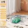 Caja de Almacenamiento Transparente para Juguetes y Snacks Infantiles, Caja Ciega Extra Grande, Figuras Lindas, Accesorios Hechos a Mano, Contenedor de Almacenamiento de Plástico