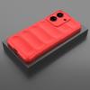 Nova capa de telefone resistente a quedas de escudo mágico mi 13C vermelho aplicável Xiaomi POCO c65 capa de telefone com sensação de pele