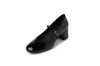 Generación de sacudidas cabello nuevo cuero genuino piel de oveja zapatos de una sola capa para mujer punta redonda correa superior plateada blanca tacones altos gruesos moda versátil