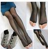 Anti-off Dedo Aberto Meias de Seda Meia-calça Feminina Anti-gancho Seda Verão Ultra-fino Preto Cor de Carne Meias Femininas Primavera e Outono Meias de Base de Boca de Peixe