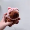 Celebridad de internet lindo capibara capibara colgante peluche juguete muñeca bolsa colgante llavero Muñeca Muñeca