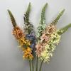 Flor artificial delphinium arreglo floral de hierba de cola única juego de suelo a suelo ventana floral hotel hogar sala de estar decoración hierba de cola de buey